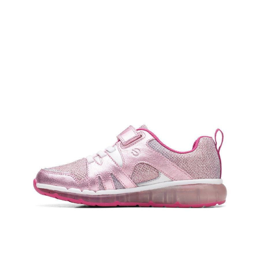 Clarks Spark Sparky K Trainer-Pink Int F