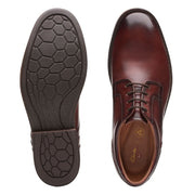 Clarks Un Hugh Lace Shoe-Brown Lea G