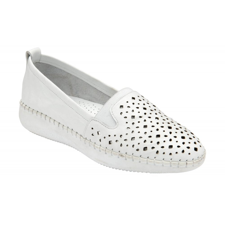 Lotus Francesca Shoe-White