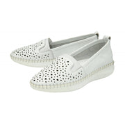 Lotus Francesca Shoe-White