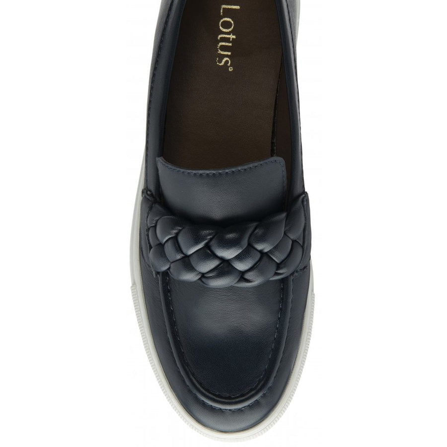 Lotus Bertie Ladies Loafer-Navy