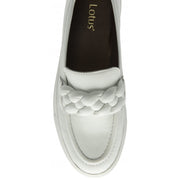 Lotus Bertie Ladies Loafer-White