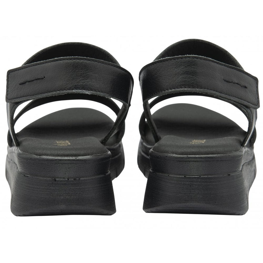 Lotus Facchini Wedge Sandal-Black