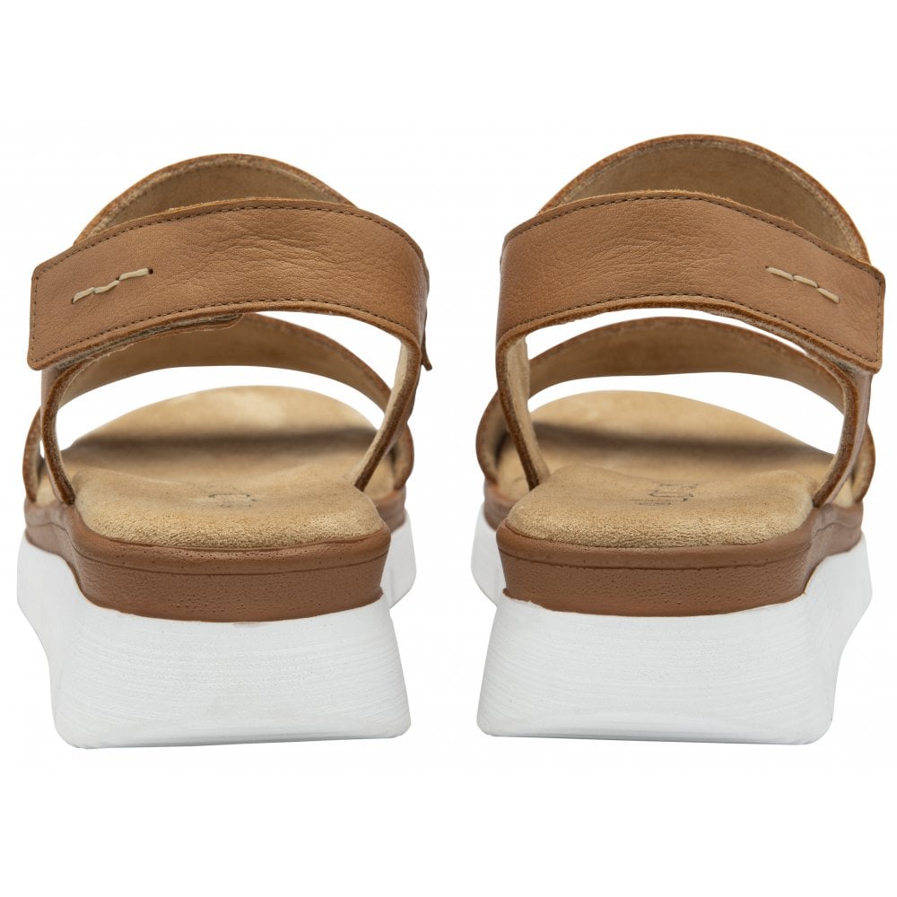 Lotus Facchini Wedge Sandal-Tan