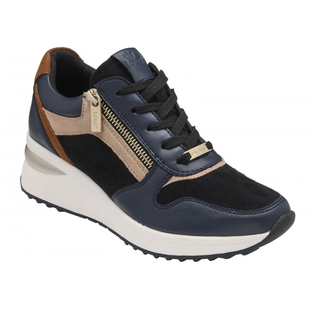 Lotus Moore Ladies Shoe-Navy