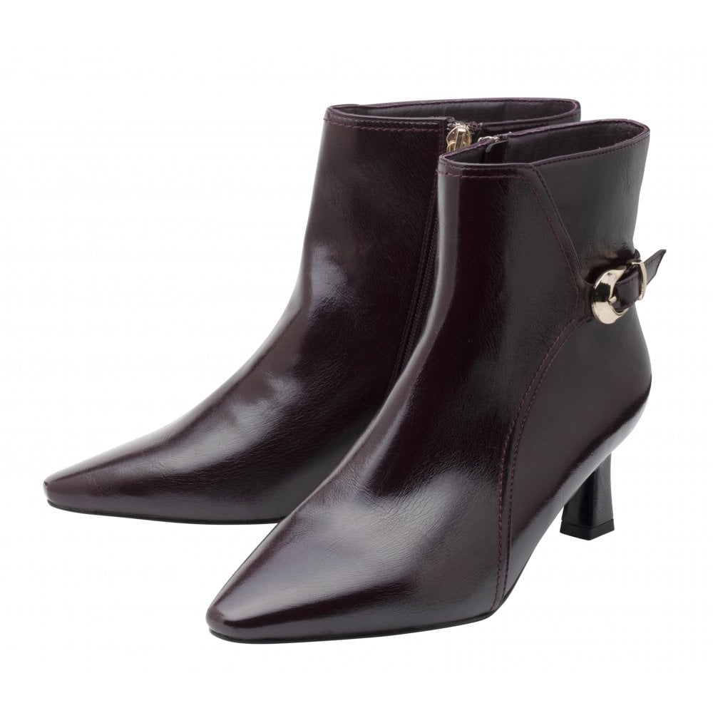 Lotus Ripley Ankle Boot-Bordo