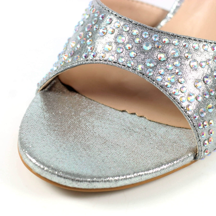 Lunar Krystal Sandal-Silver