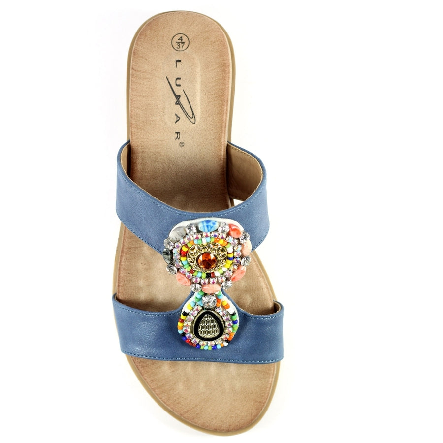 Lunar Elsa Sandals-Blue