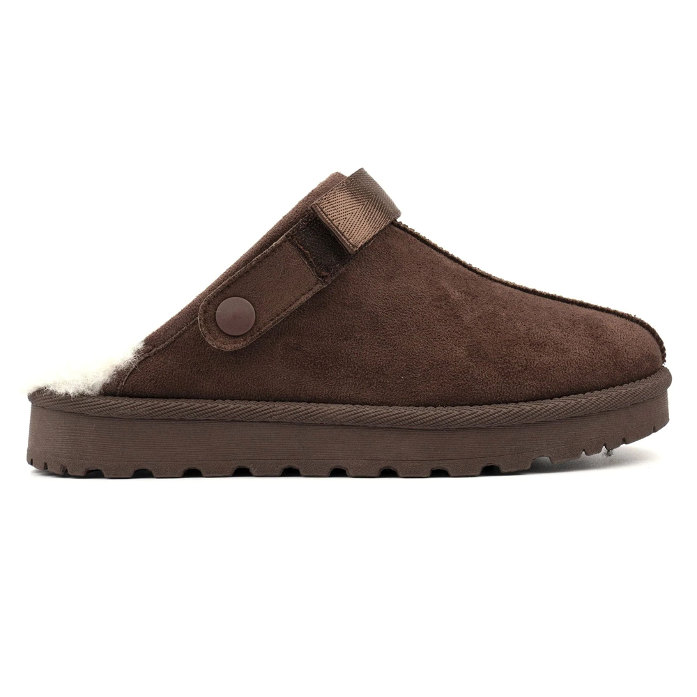 Lunar Odessa Ladies' Slippers-Dark Brown