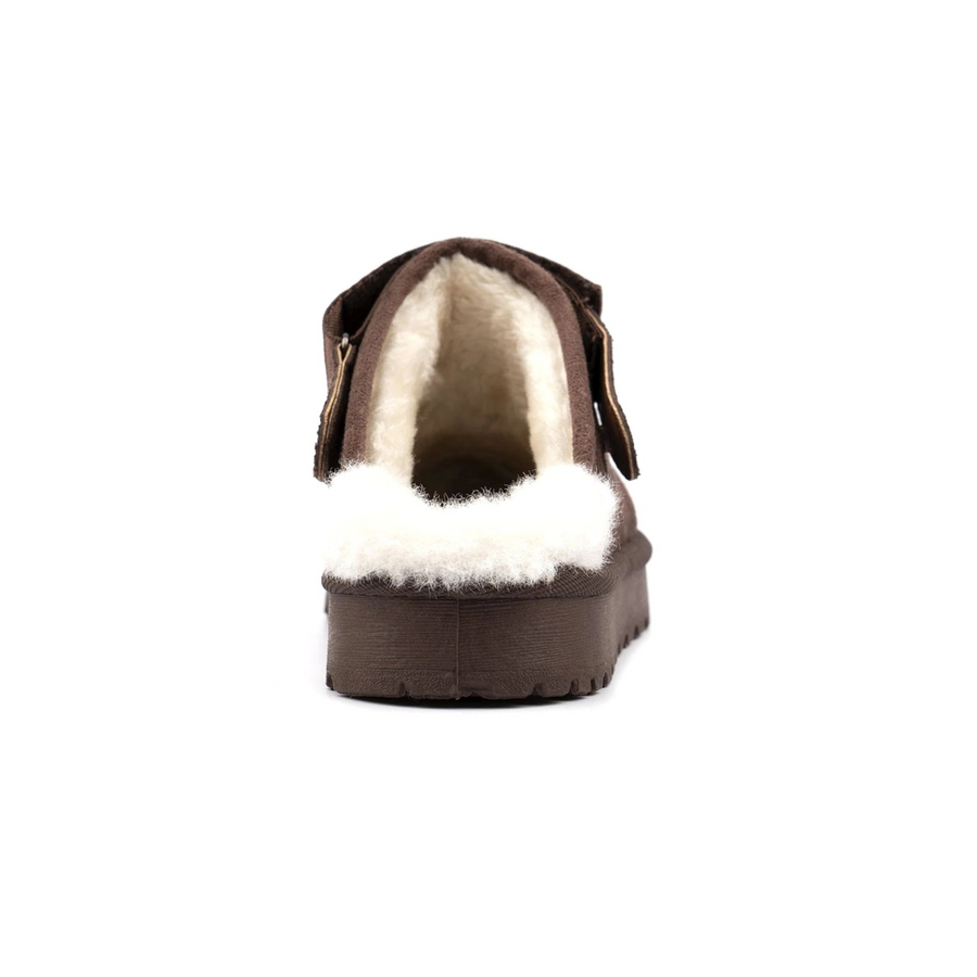 Lunar Odessa Ladies' Slippers-Dark Brown