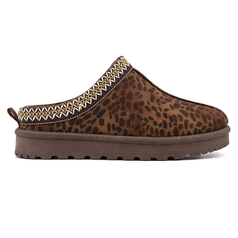 Lunar Selena Ladies' Slippers - Tan Leopard