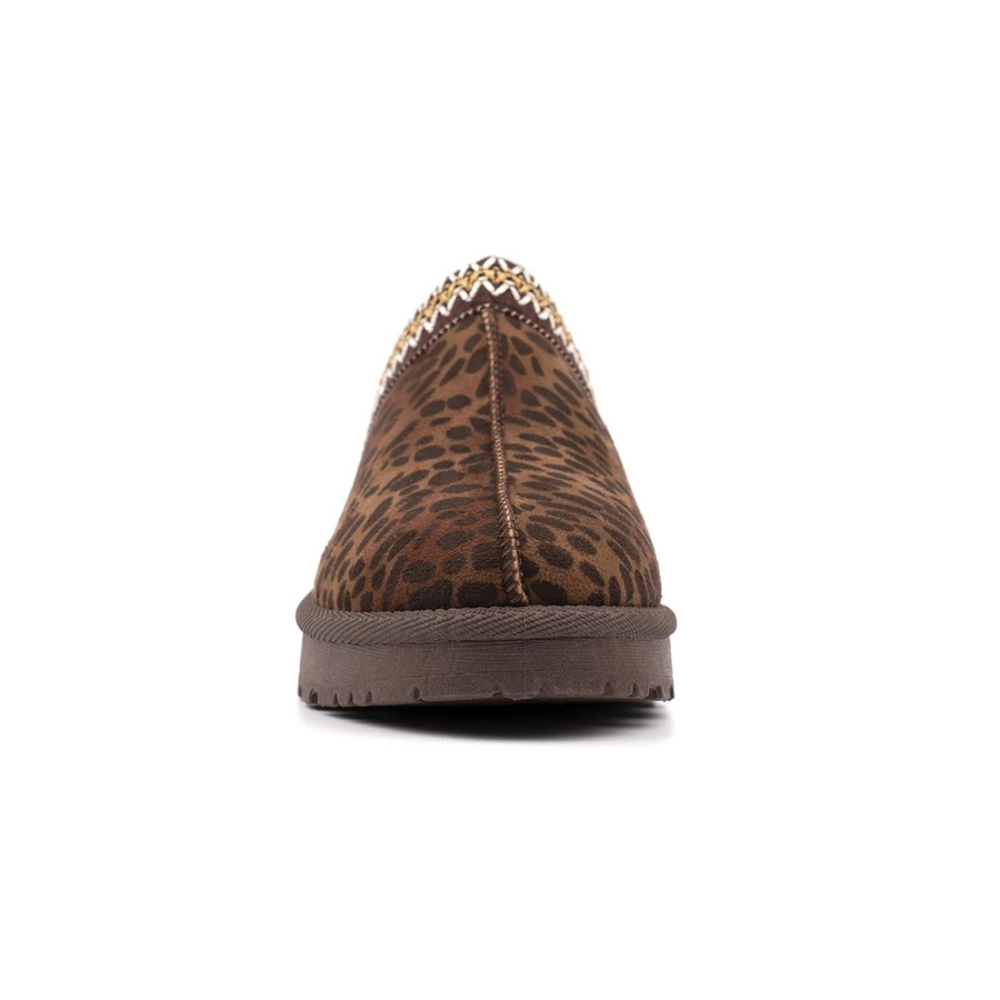Lunar Selena Ladies' Slippers - Tan Leopard