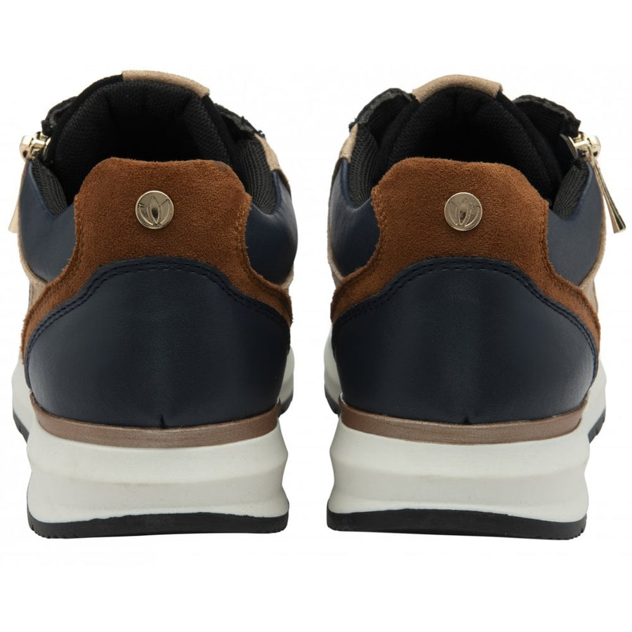 Lotus Venus Ladies Shoe-Navy/Tan