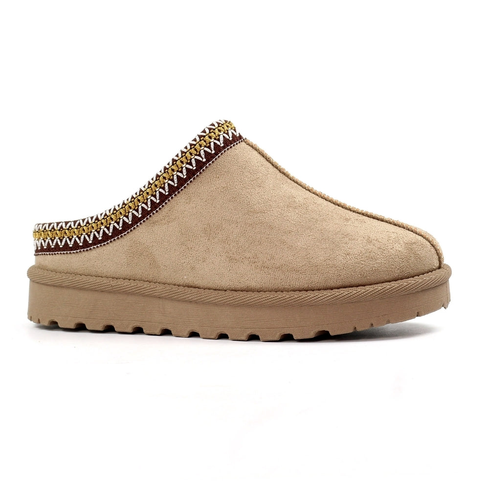Lunar Nepal Ladies' Slippers-Mink