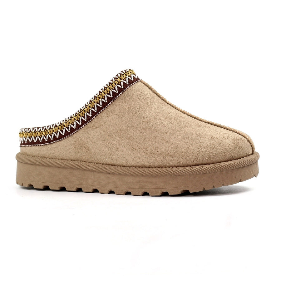 Lunar Nepal Ladies' Slippers-Mink