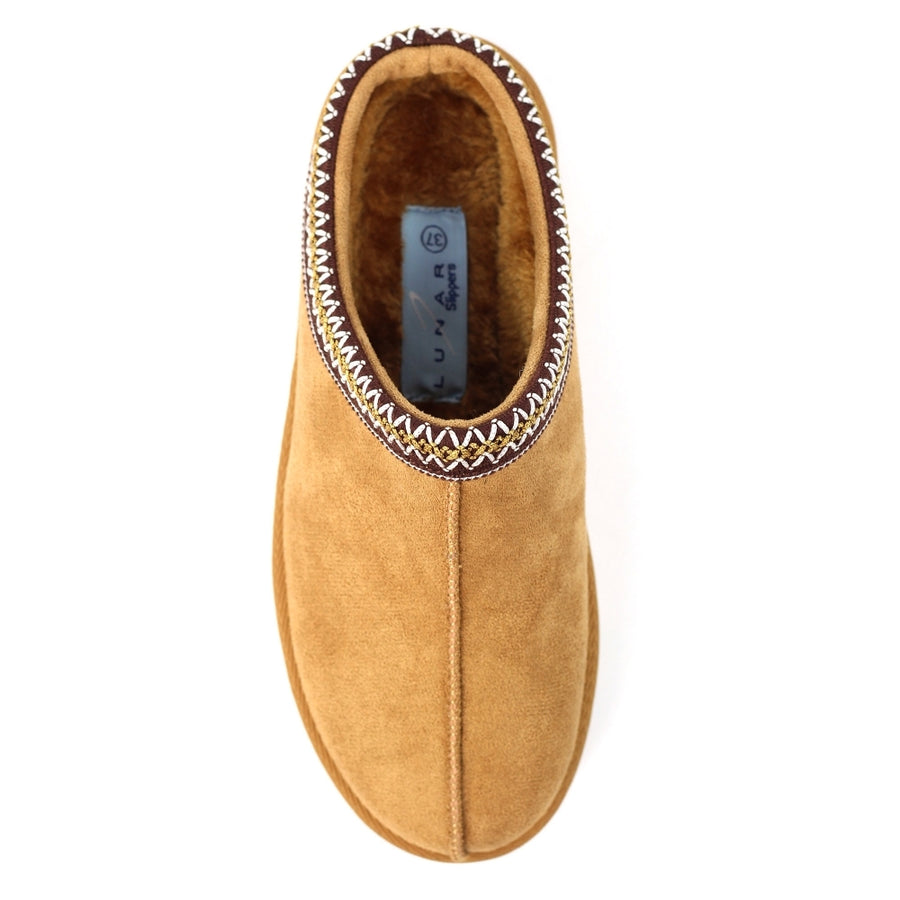 Lunar Nepal Ladies' Slippers-Tan