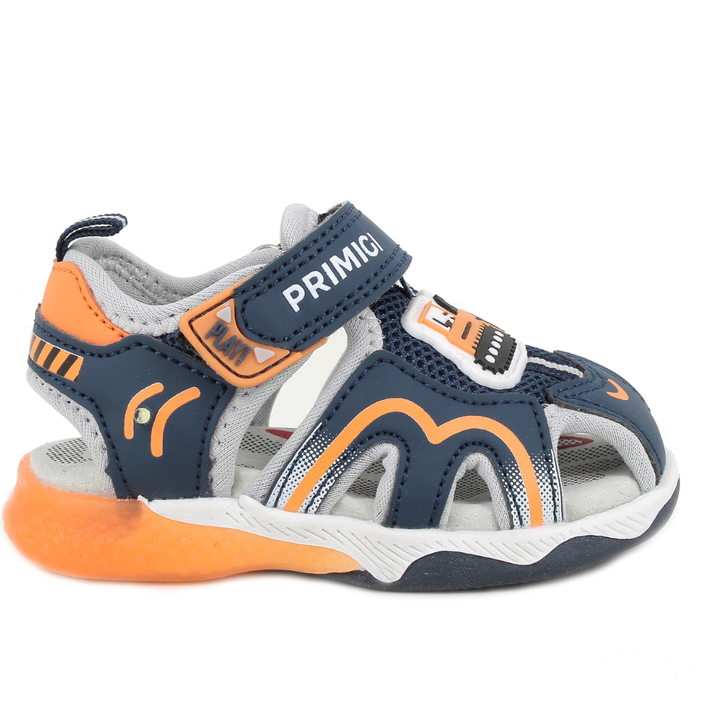 Primigi 1457122 Boys Sandal-NAVY/ORANGE