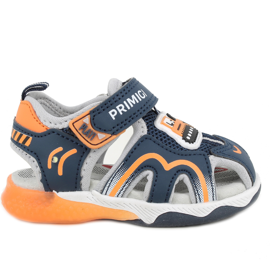 Primigi 1457122 Boys Sandal-NAVY/ORANGE