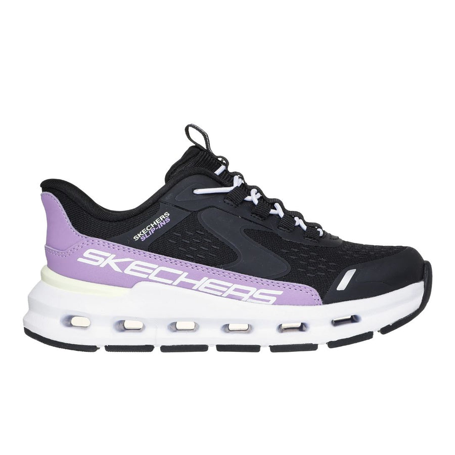 Skechers 303654l Kids Trainer-BLACK/PURPLE