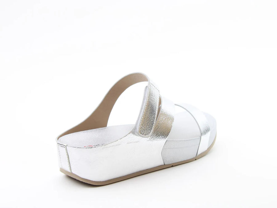 Heavenly Feet Saturn Mules-Silver
