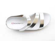 Heavenly Feet Saturn Mules-Silver