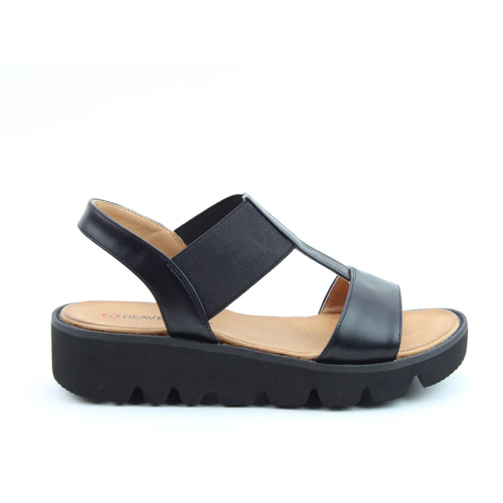 Heavenly Feet Ritz Sandal-Black