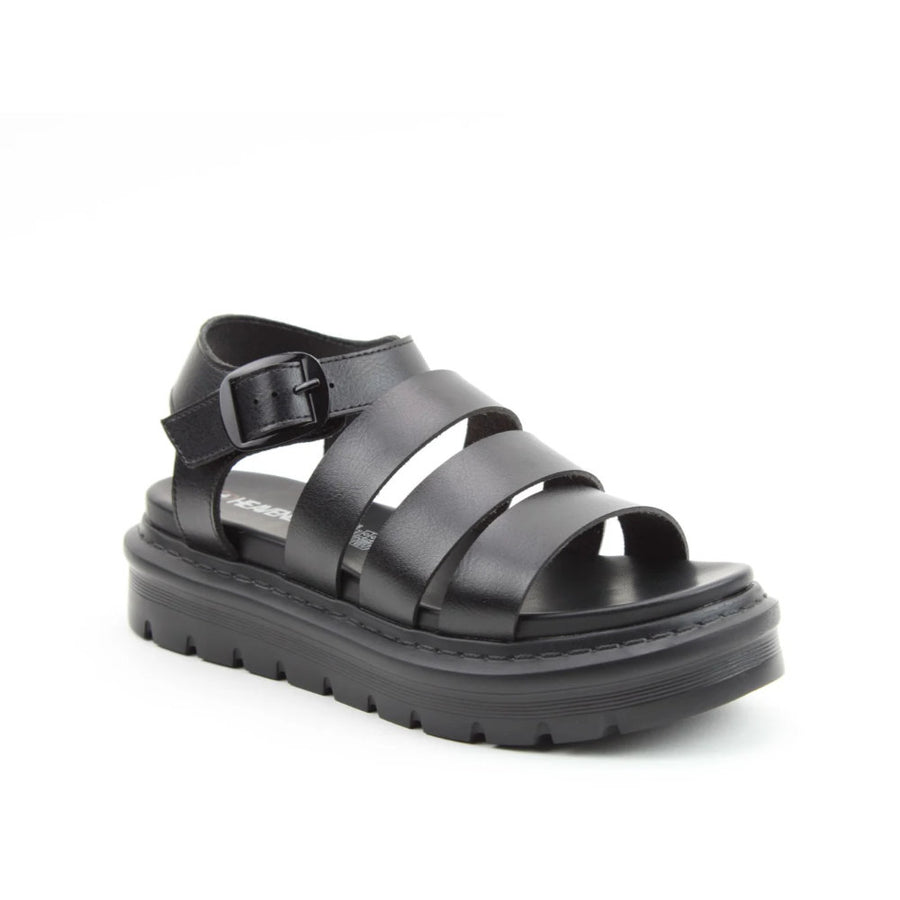 Heavenly Feet Saffron Sandal-Black