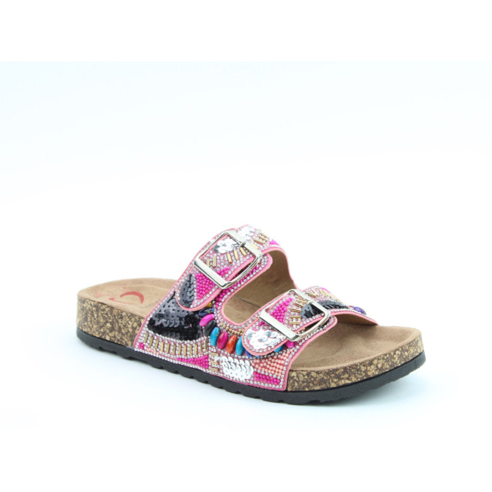 Heavenly Feet Jess Mules-Fuschia