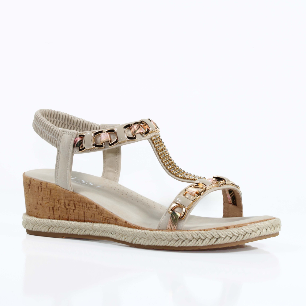 Susst Krystal-26 Ladies Sandal-Beige
