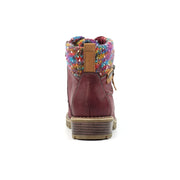 Lunar Tabasco Ankle Boot-Burgundy