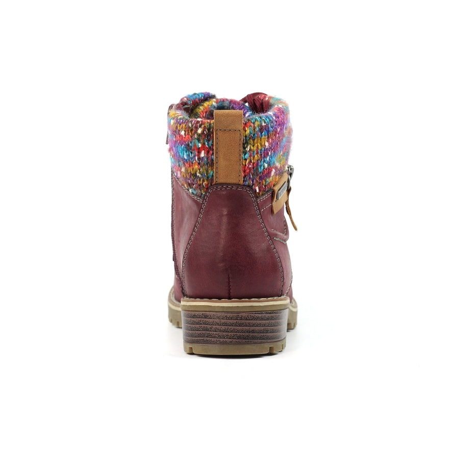 Lunar Tabasco Ankle Boot-Burgundy