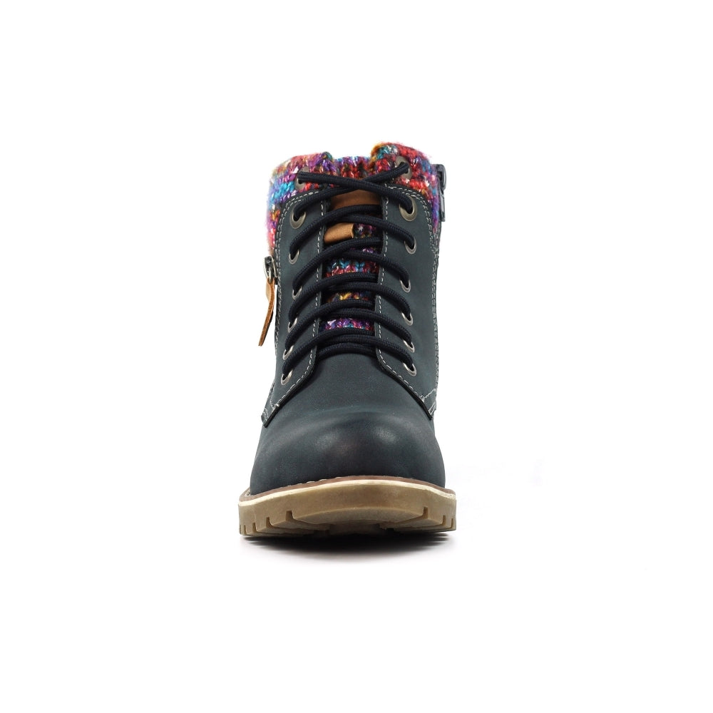 Lunar Tabasco Ankle Boot-Navy