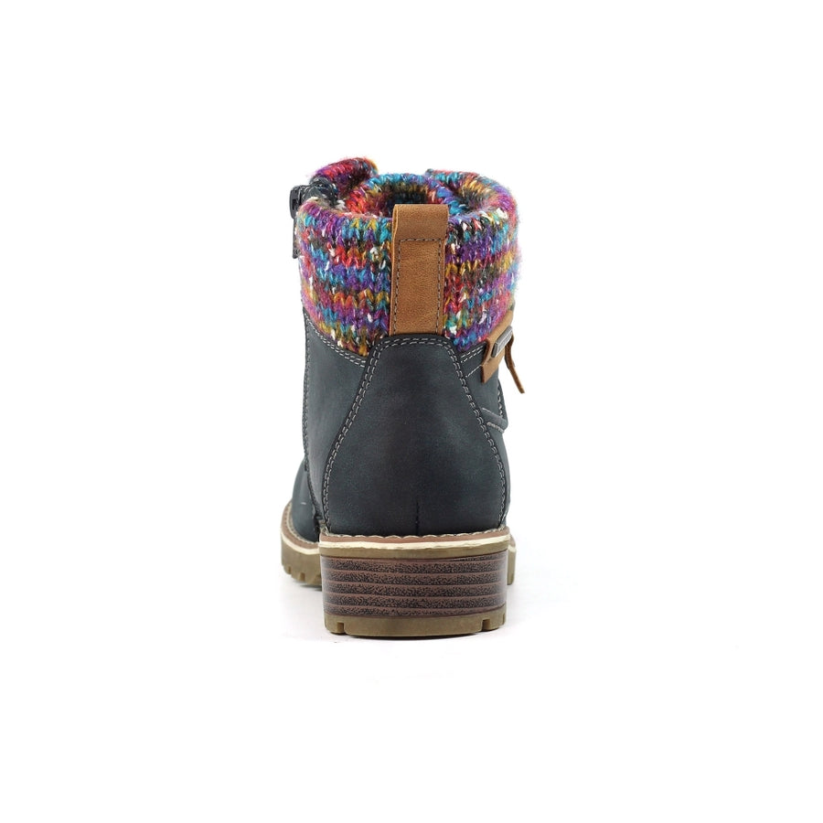 Lunar Tabasco Ankle Boot-Navy