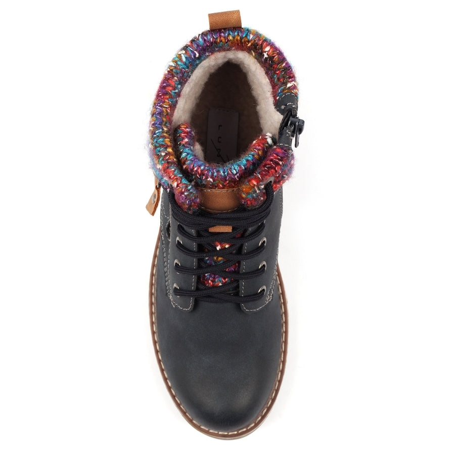 Lunar Tabasco Ankle Boot-Navy