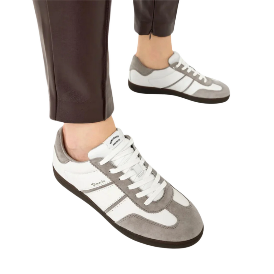 Tamaris 23624 Ladies Sneaker-Off White Combi