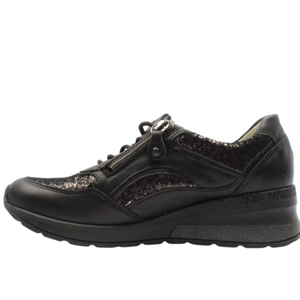 Waldlaufer 939011 Clara Trainer-Black Multi